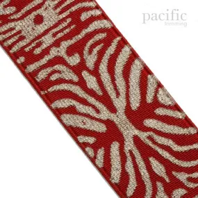 1 5/8 Inch Animal Print Patterned Elastic