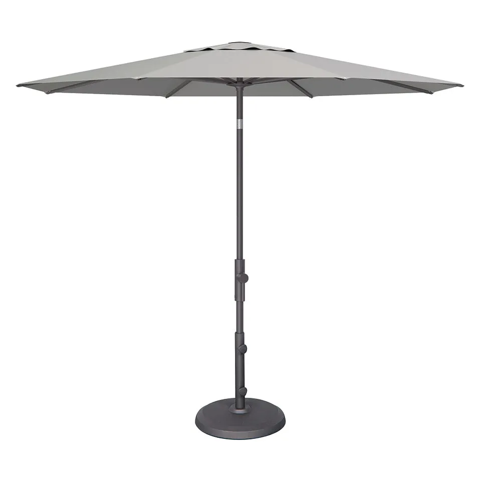 9' TWIST MARKET UMBRELLA, CAST SILVER