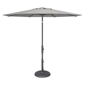 9' TWIST MARKET UMBRELLA, CAST SILVER