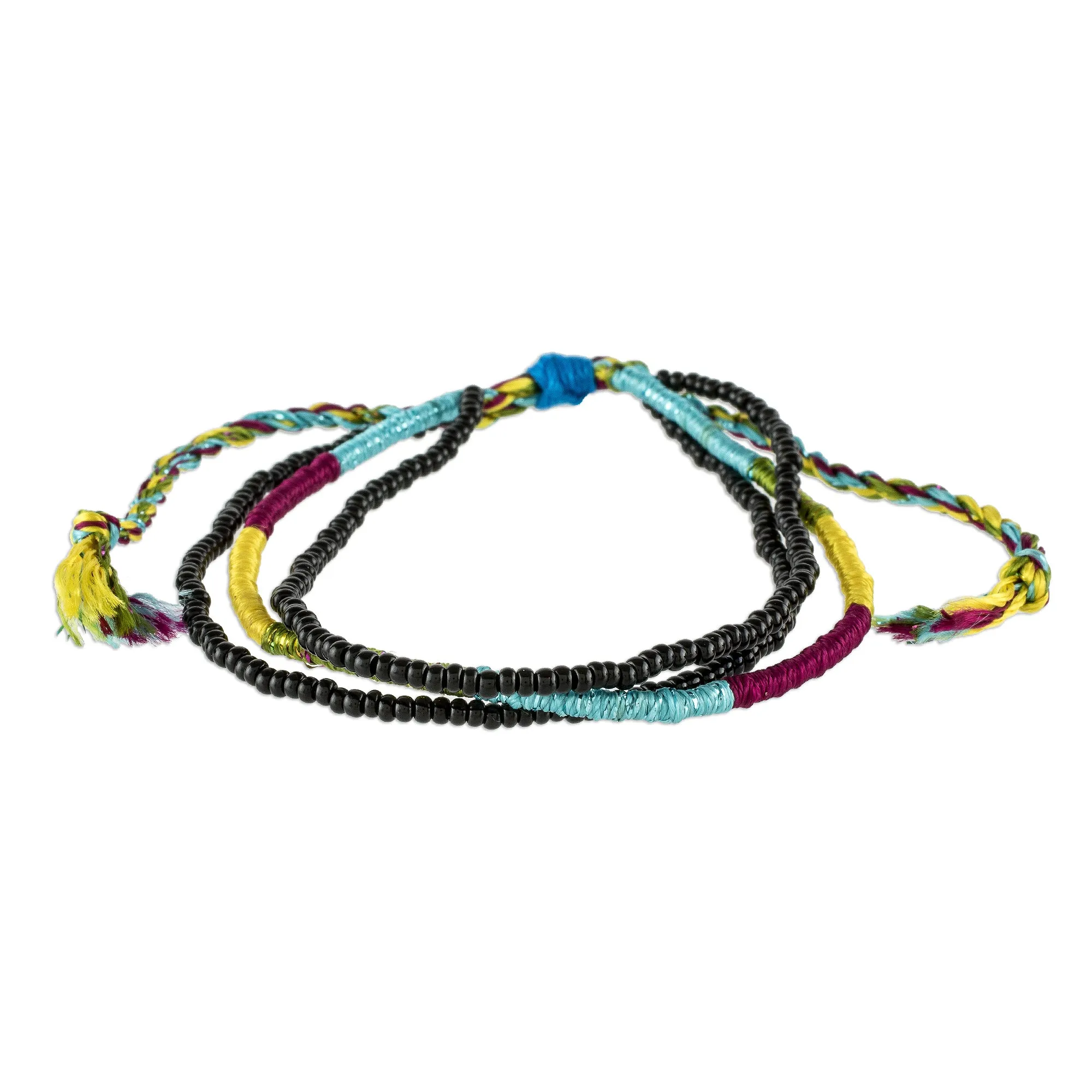 Alegria Adjustable Multicolored Beaded Wristband Bracelet