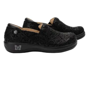 Alegria Women's Keli Clog Black Embossed Paisley