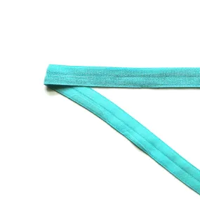 Amazing Aqua Fold Over Elastic Trim