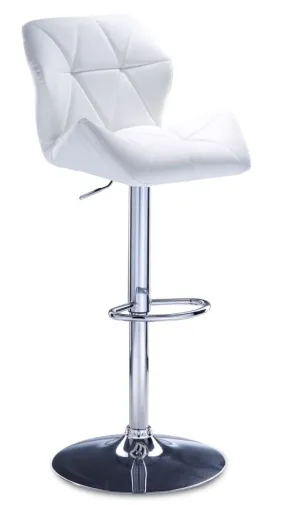 Ava Bar Height Stool - White