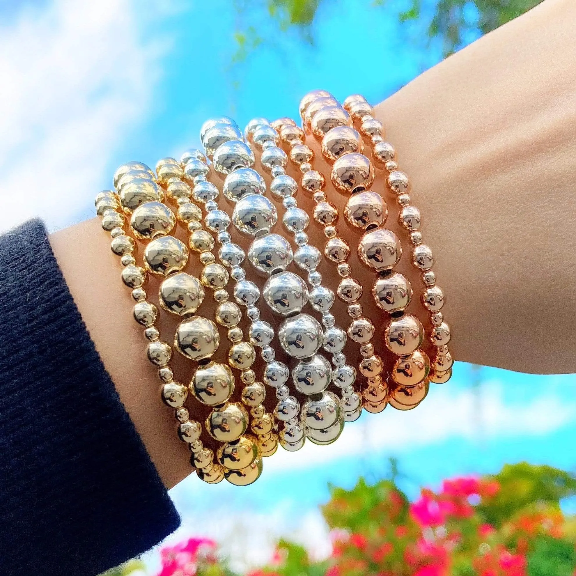 Baller | Rose Gold Bracelets by Size