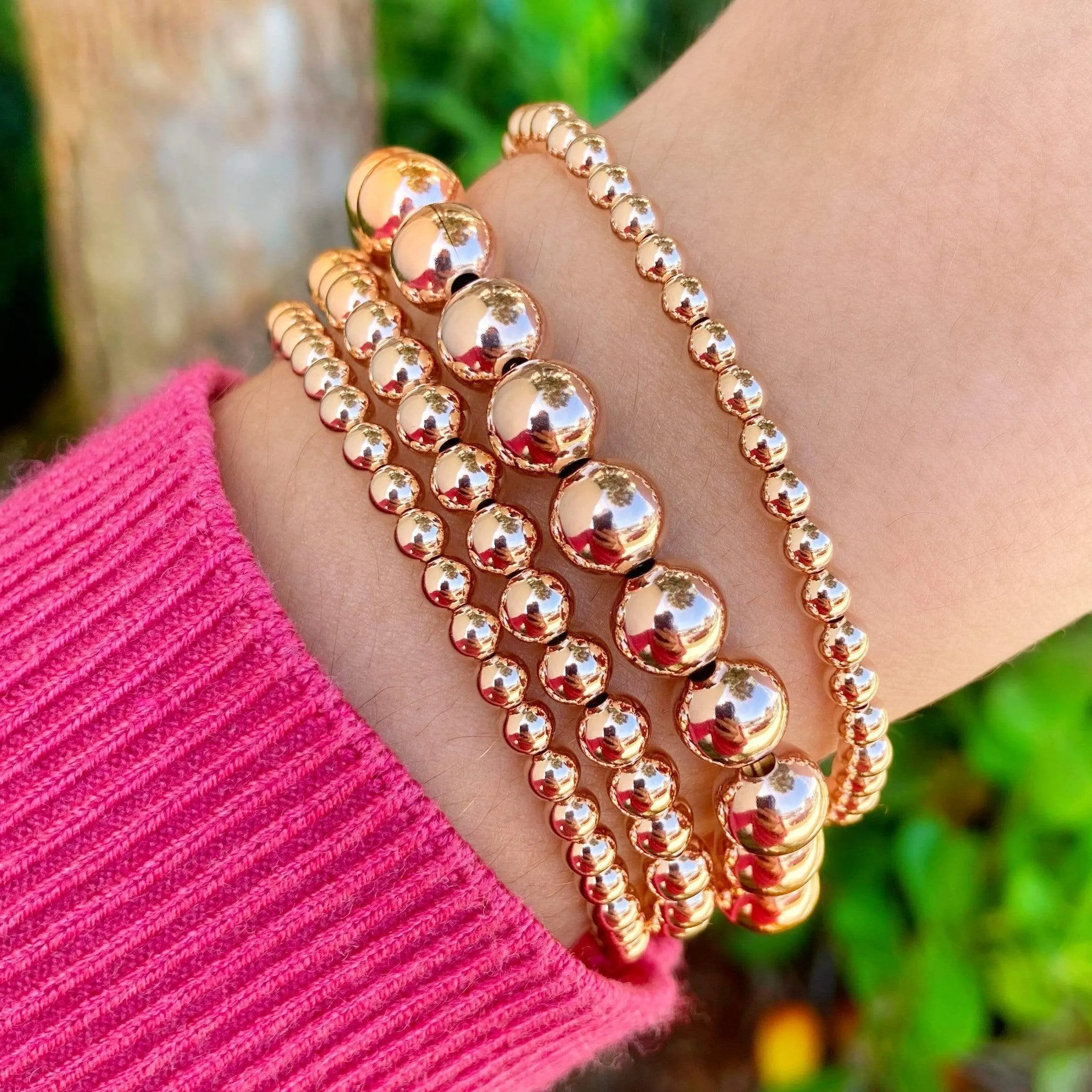 Baller | Rose Gold Bracelets by Size