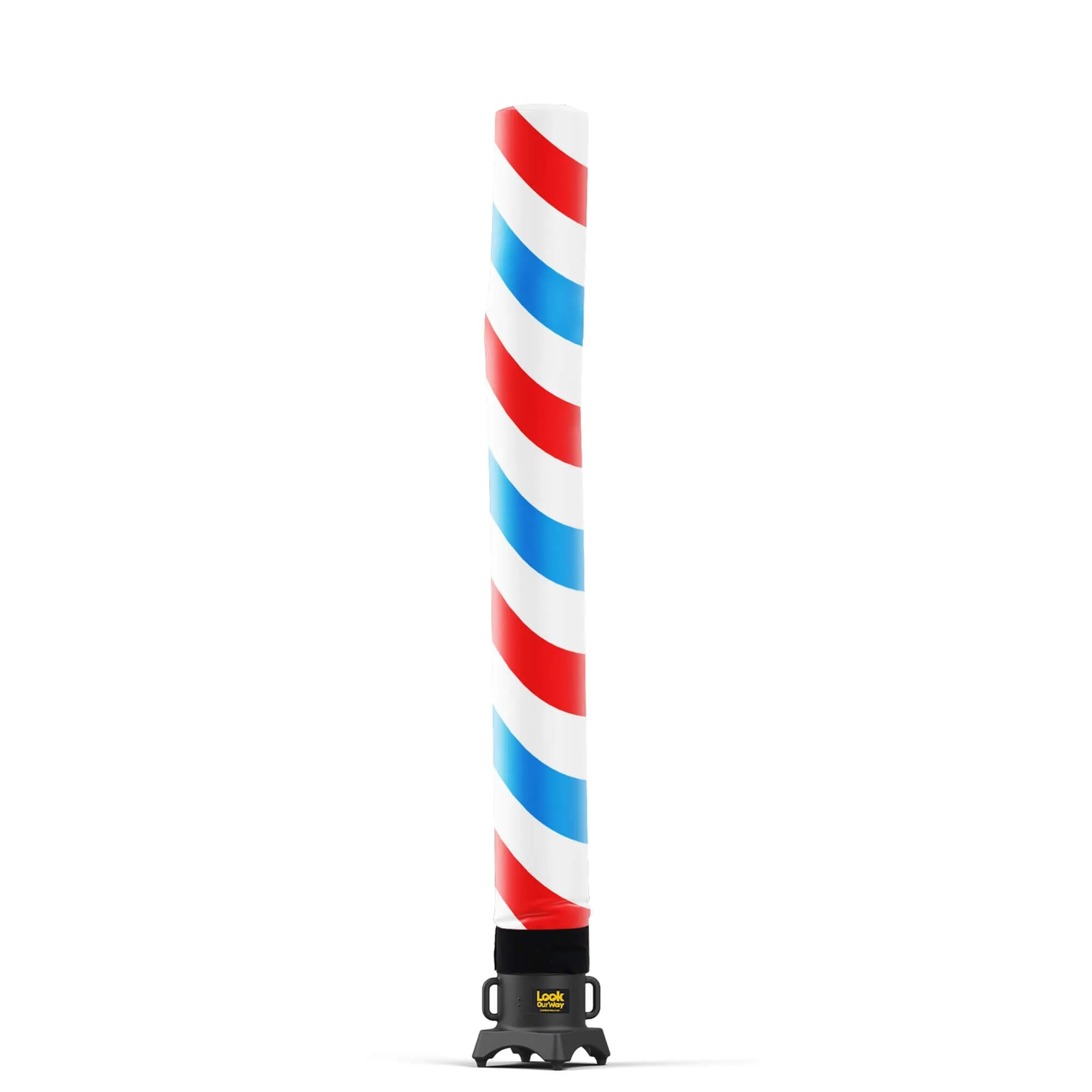 Barber Pole (Red, White, Blue) Tube