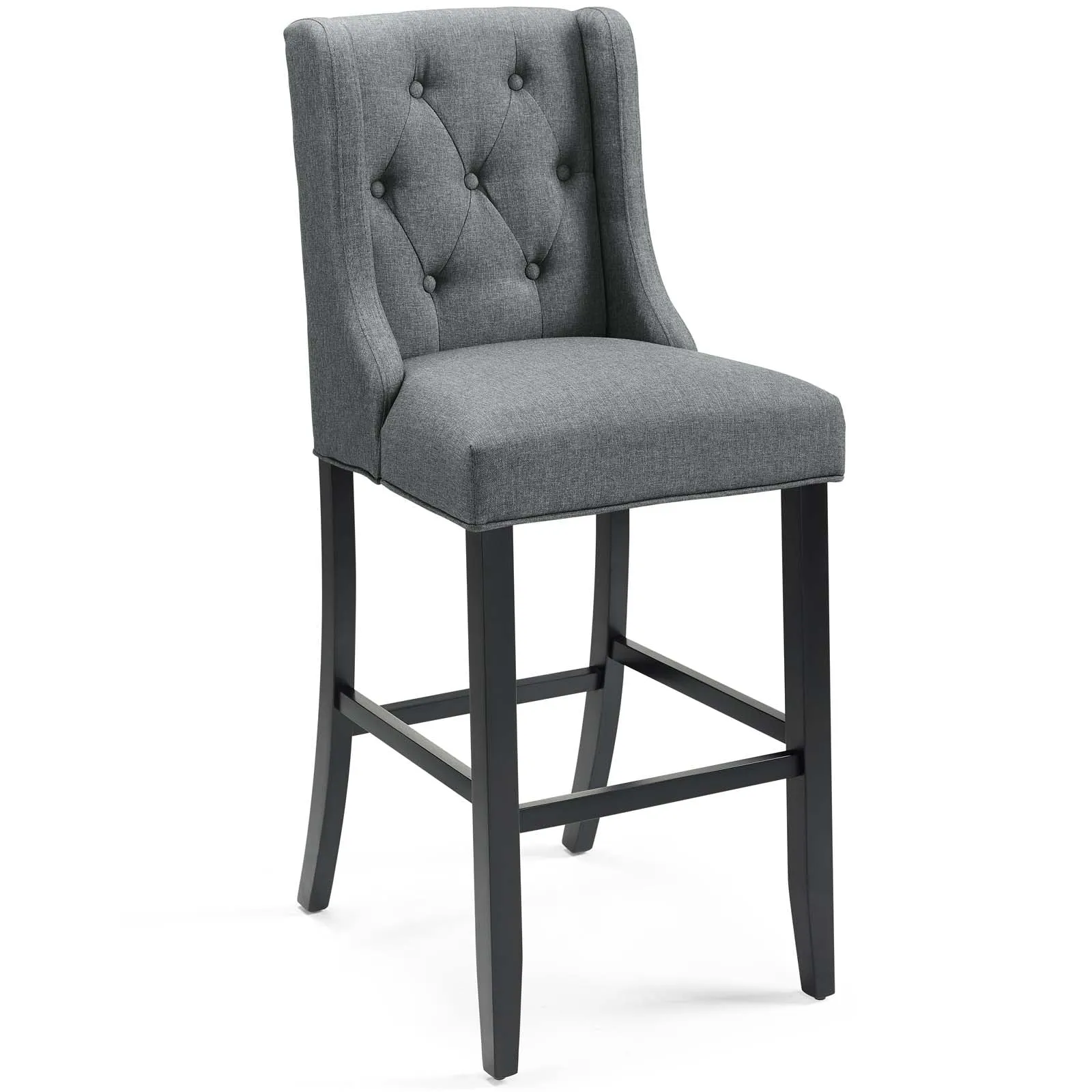 Baronet Tufted Button Upholstered Fabric Bar Stool by Modway