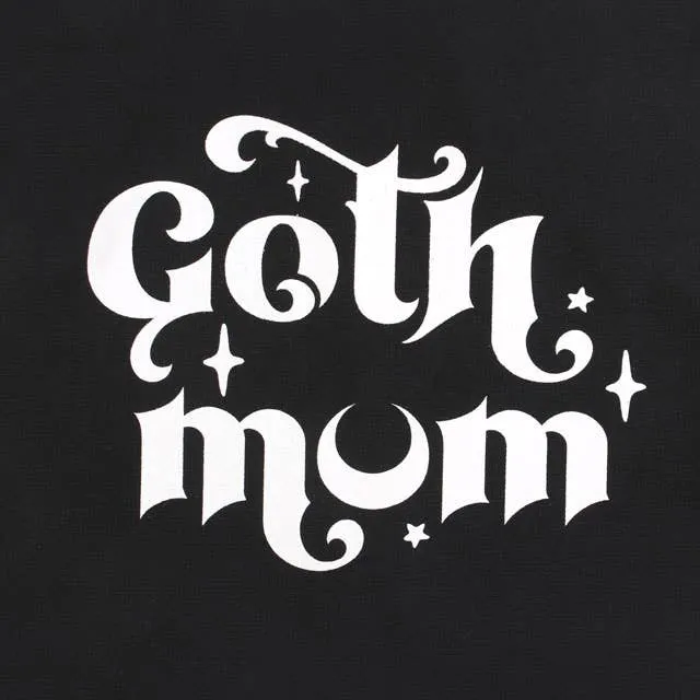 Black Goth Mum Mom Polycotton Tote Bag