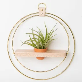 Braid & Wood Plant Shelf gold (Classic Shimmer)