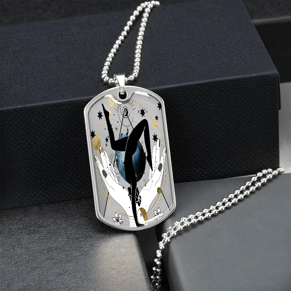 Celestial Balance Dog tag