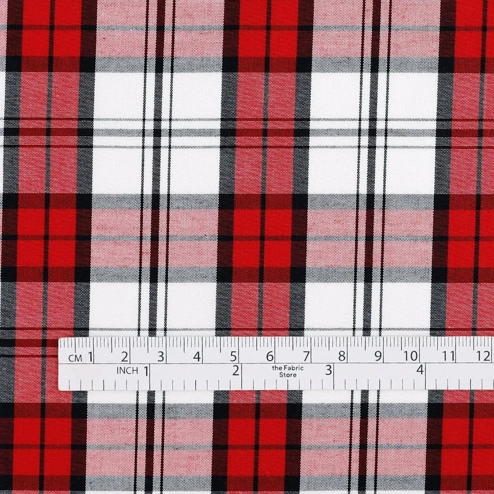 Classic Cotton Plaid - Red / White