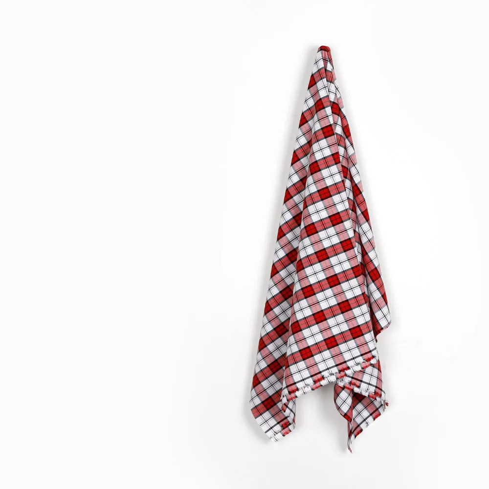 Classic Cotton Plaid - Red / White