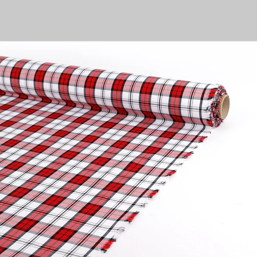 Classic Cotton Plaid - Red / White