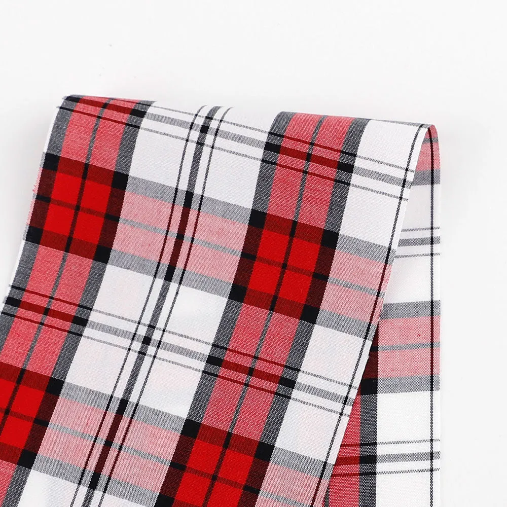 Classic Cotton Plaid - Red / White