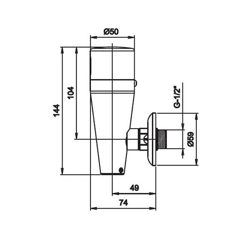 Cobra Exposed Urinal Valve