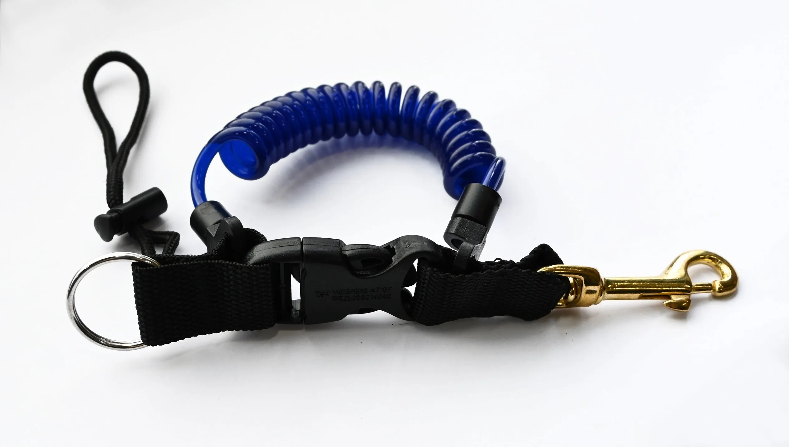 Coil Lanyard with Brass Clip