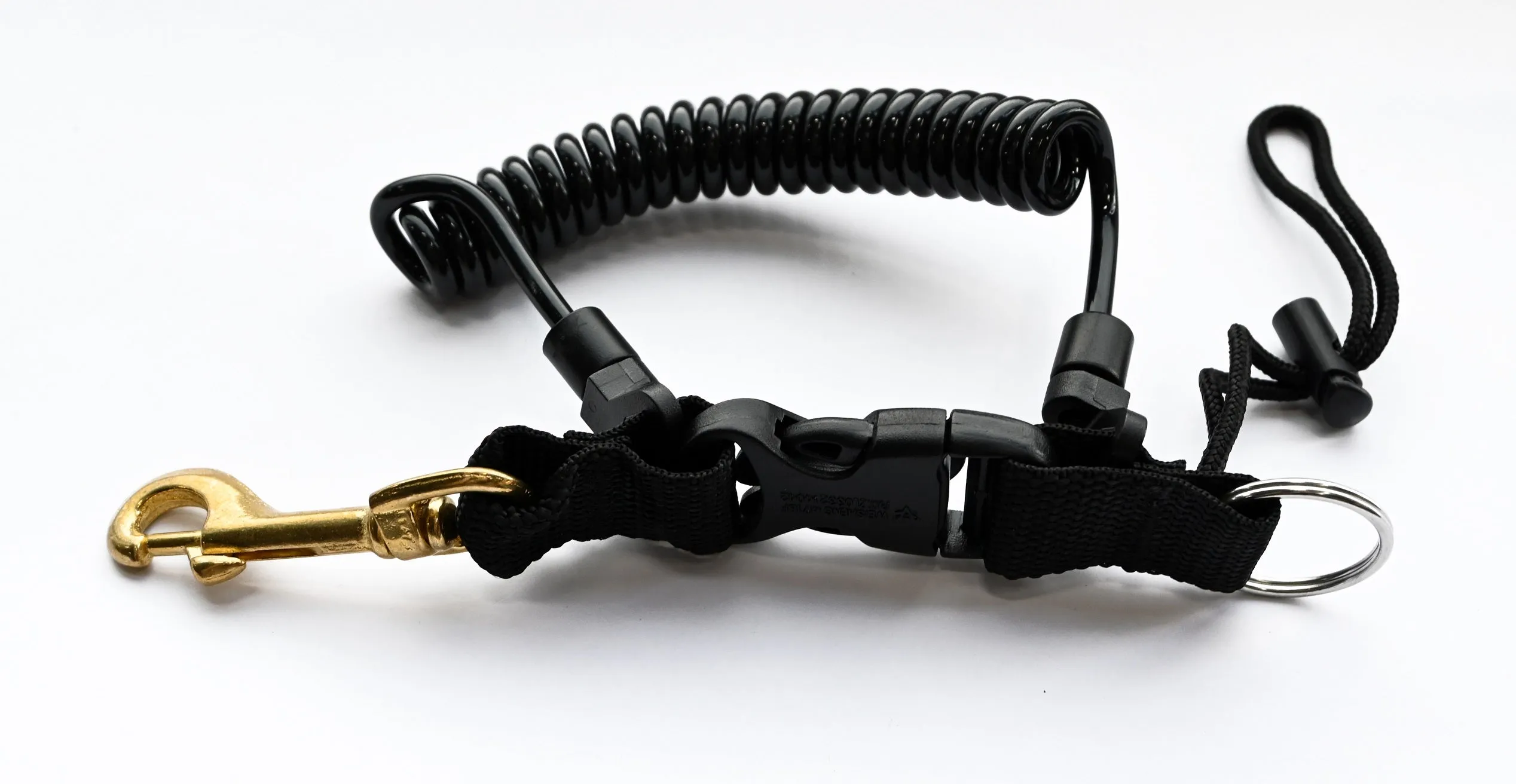 Coil Lanyard with Brass Clip