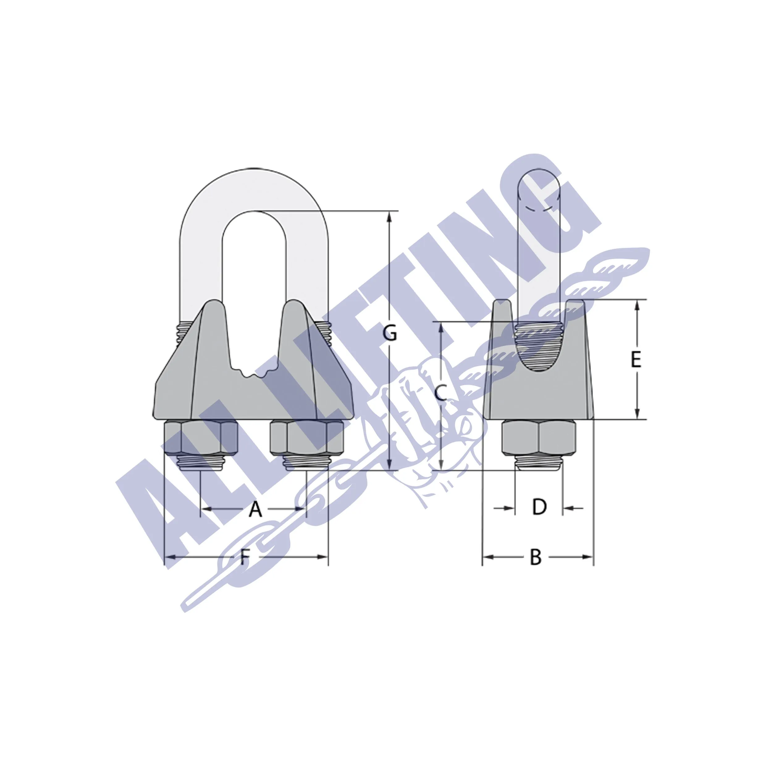 Commercial Wire Rope Grip