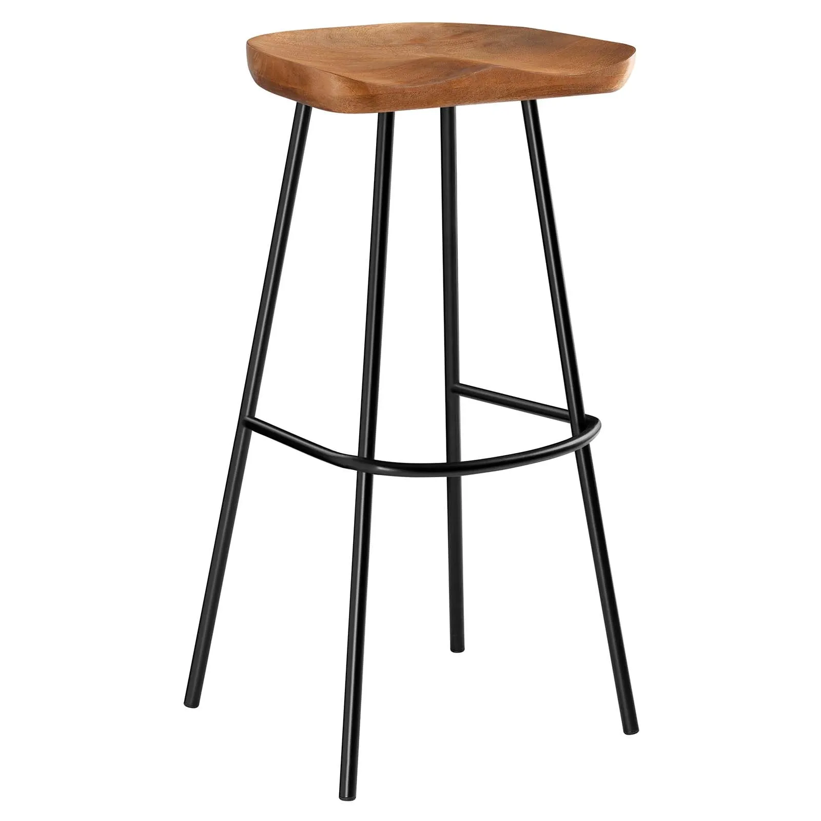 Concord Backless Wood Bar Stools - Set of 2 by Modway