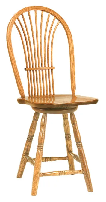 Country Sheaf Swivel Bar Stool