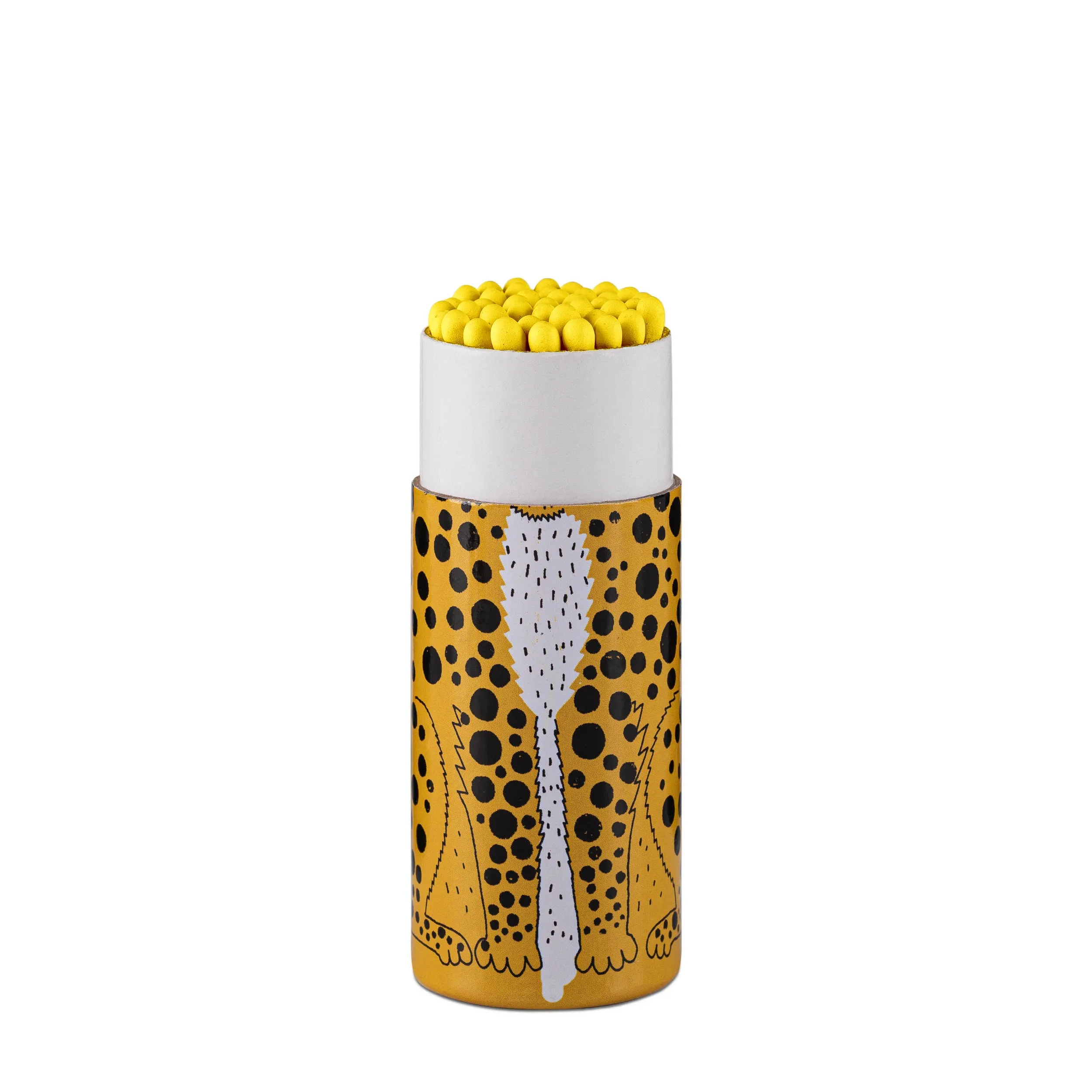 Cylinder Luxury Matches: Leopard