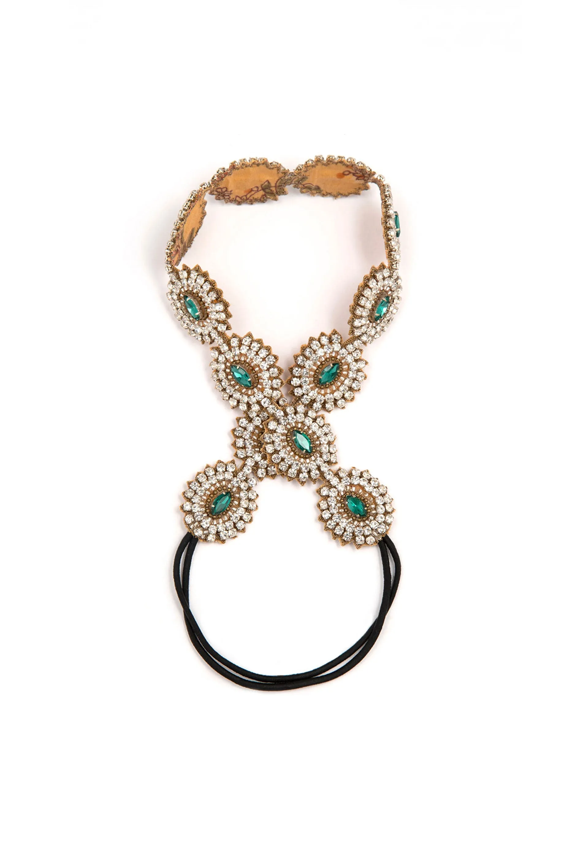 Deepa Gurnani Romee Headband - Emerald