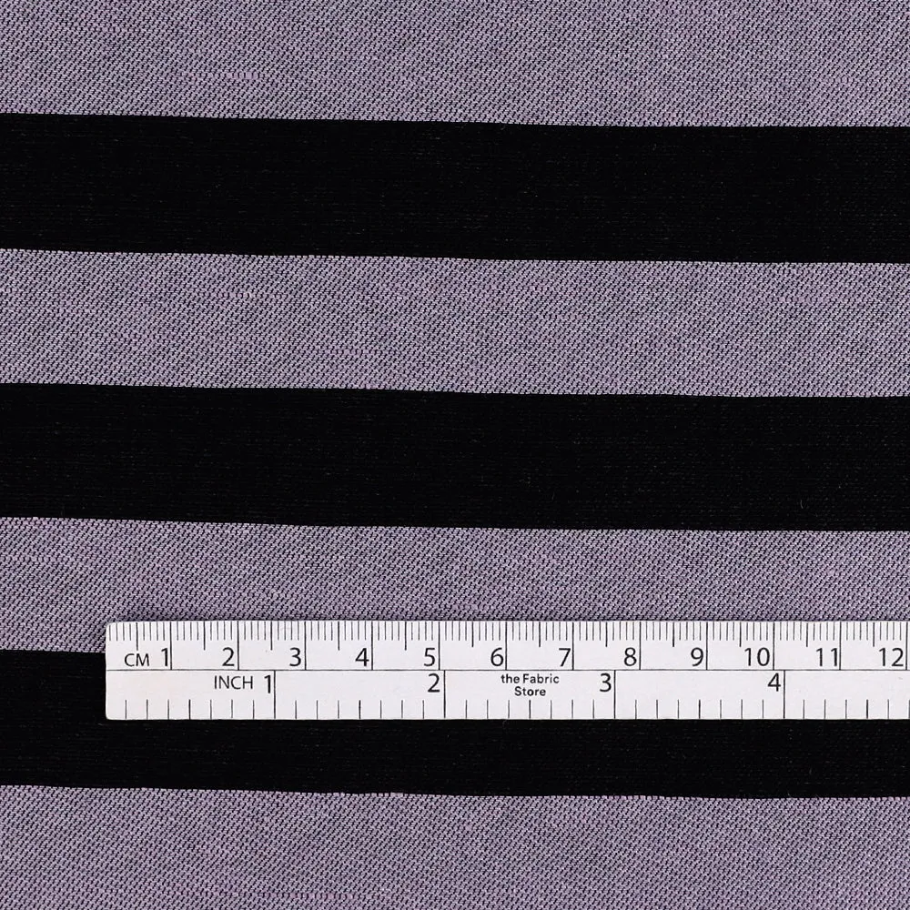 Even Stripe Linen / Viscose - Lavender