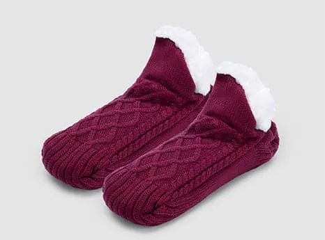 FitVille Fluffy Cozy Non-slip Slipper Socks (Unisex)