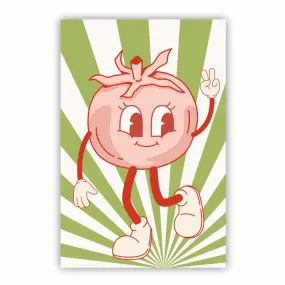 Garden Flag: Retro Tomato Dude