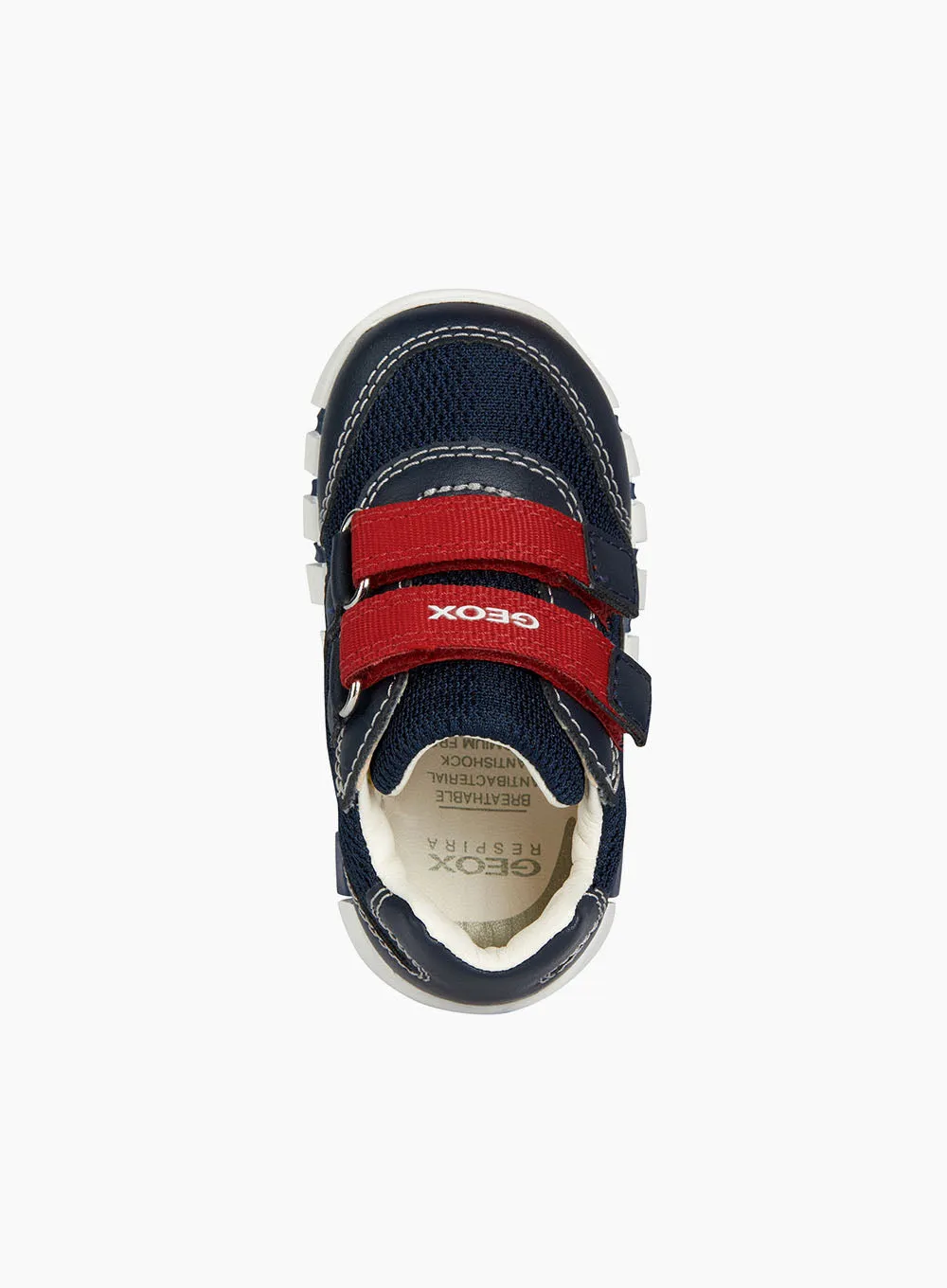 Geox Iupidoo Baby Boy Trainers in Navy/Red