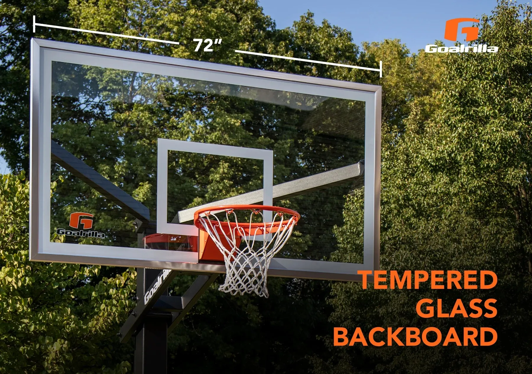 Goalrilla GS72C 72" In Ground Basketball Hoop