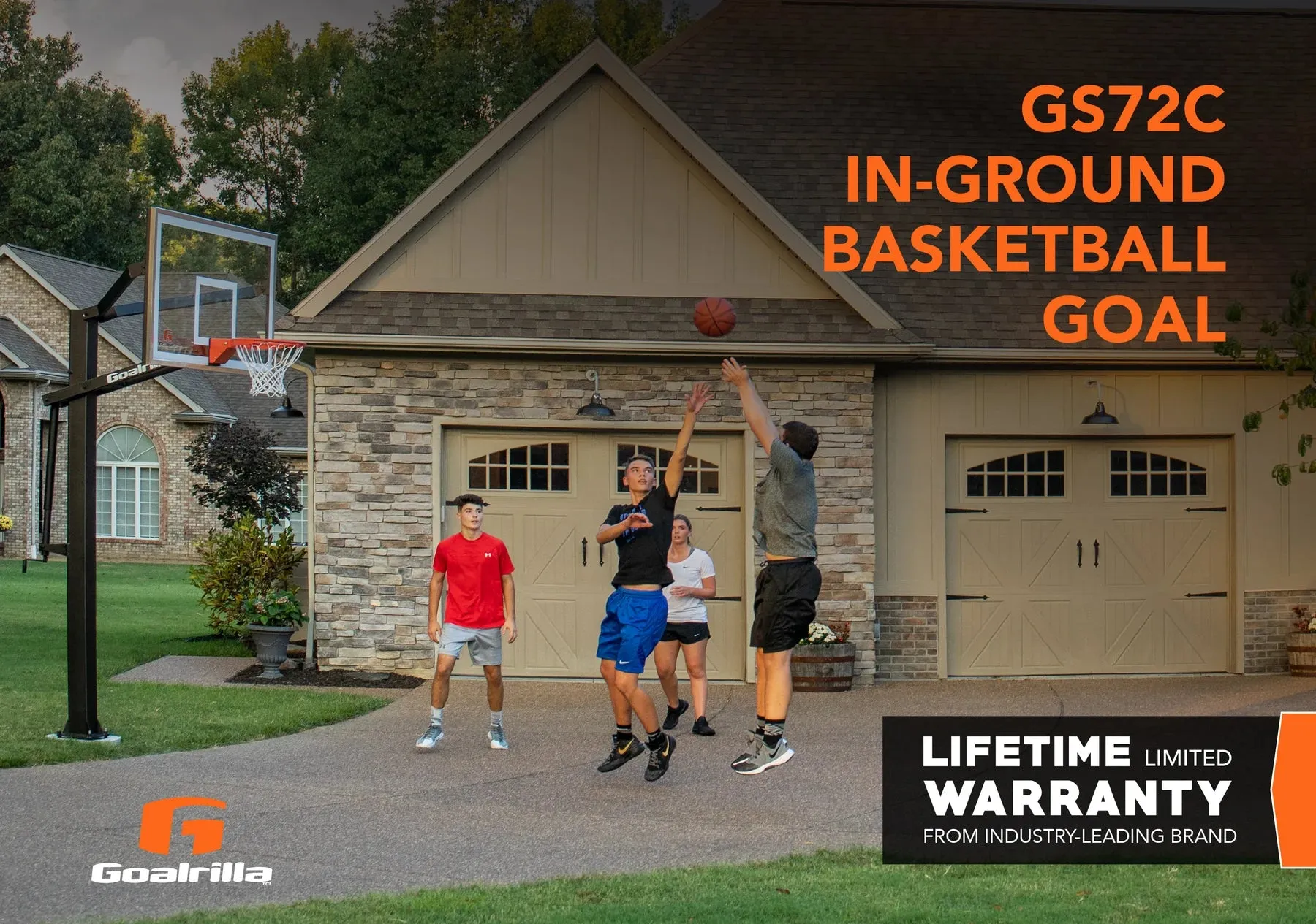 Goalrilla GS72C 72" In Ground Basketball Hoop