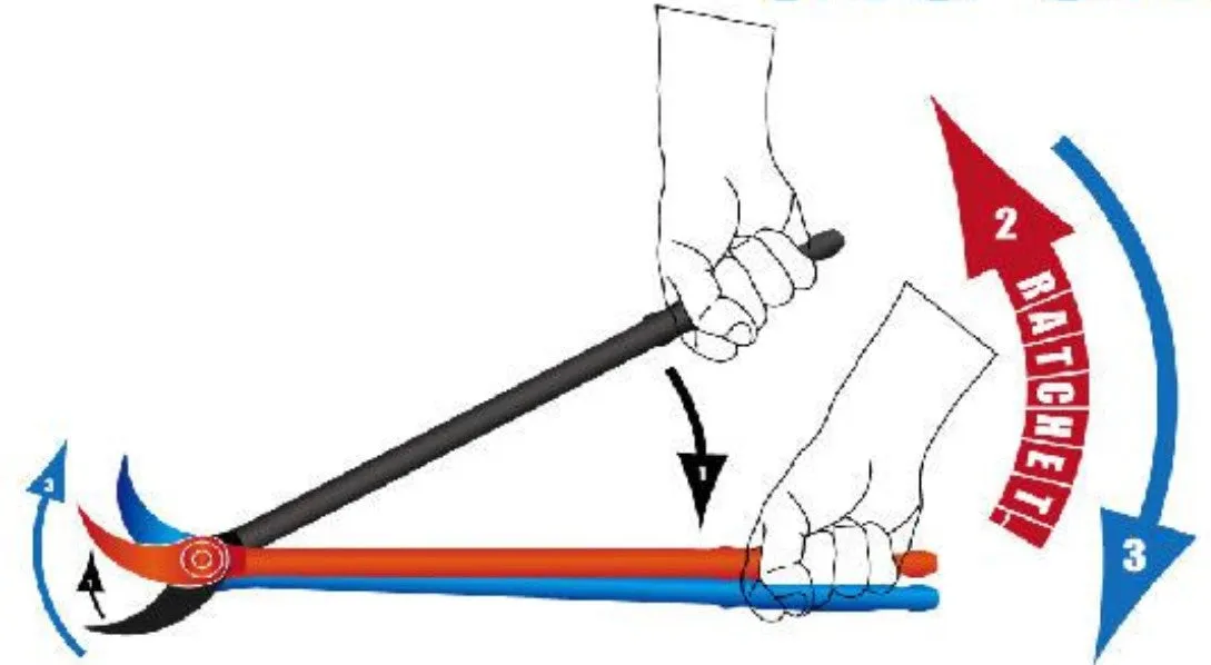 Harvest Indexable Ratchet Pry Bar 24"