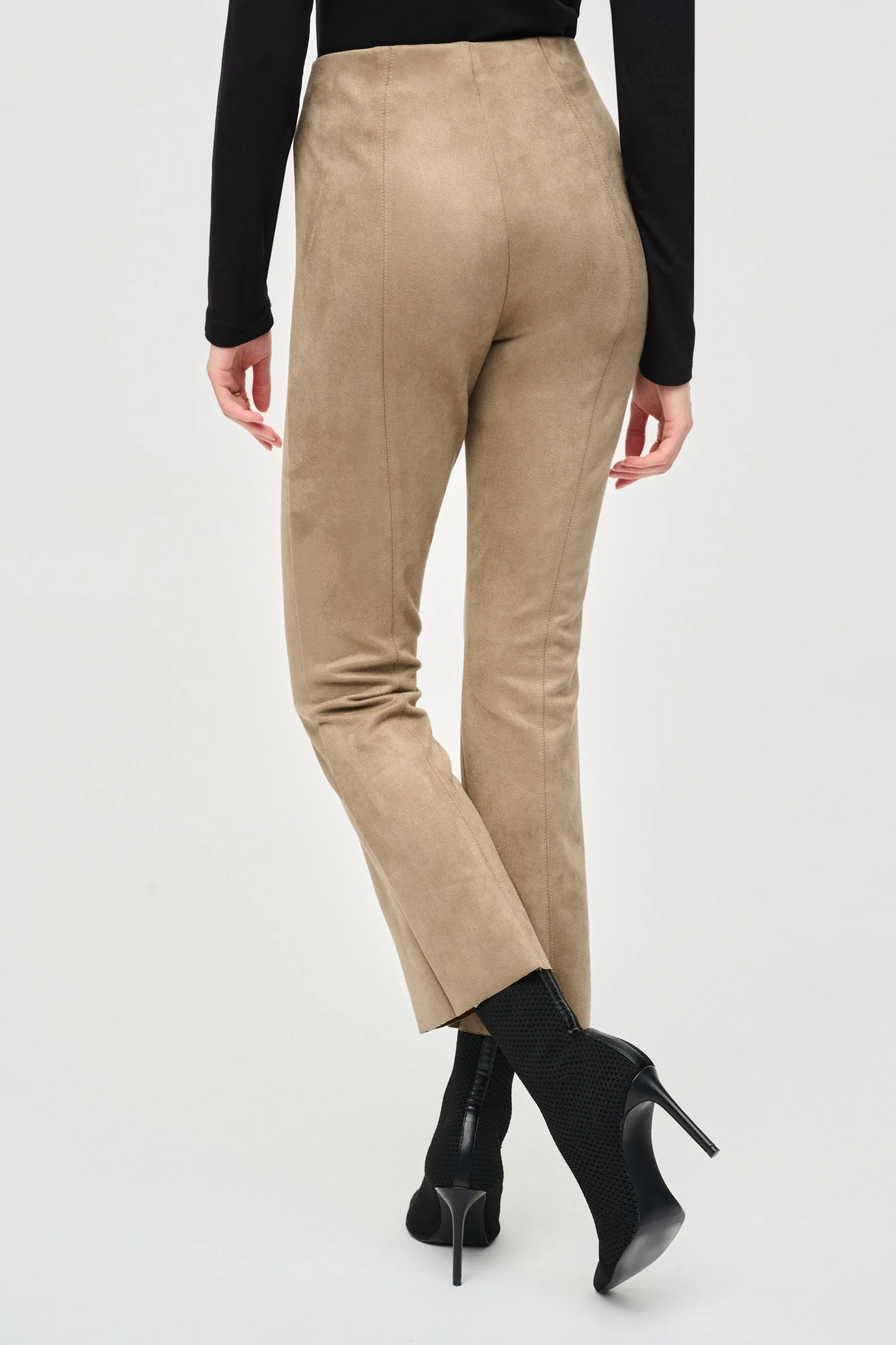 Joseph Ribkoff Scuba Suede Flared Pants