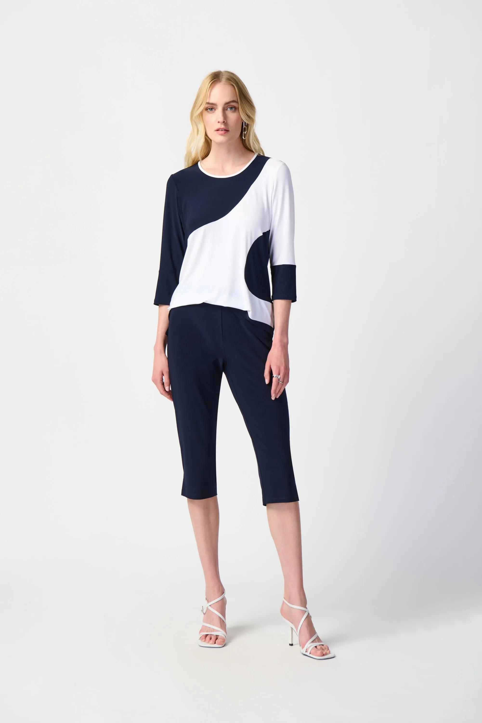 Joseph Ribkoff Silky Knit Pull-On Capri Pants