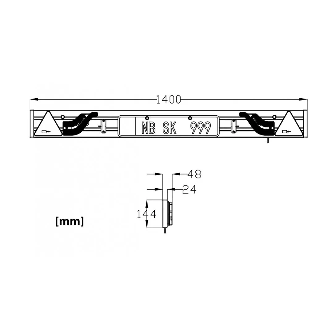 LED Trailer Board 1.4m