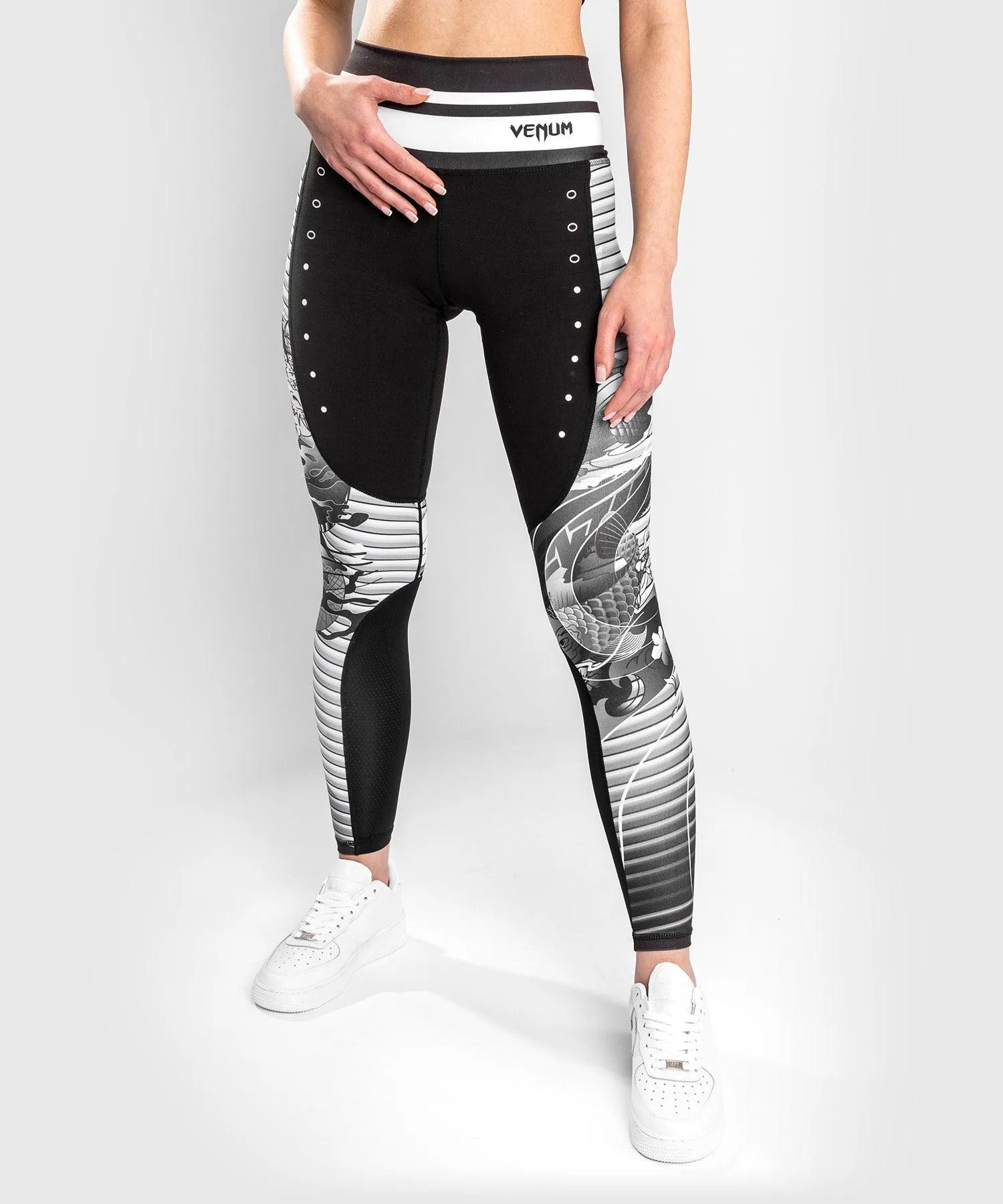 Legging Venum YKZ21 - Negro/Blanco