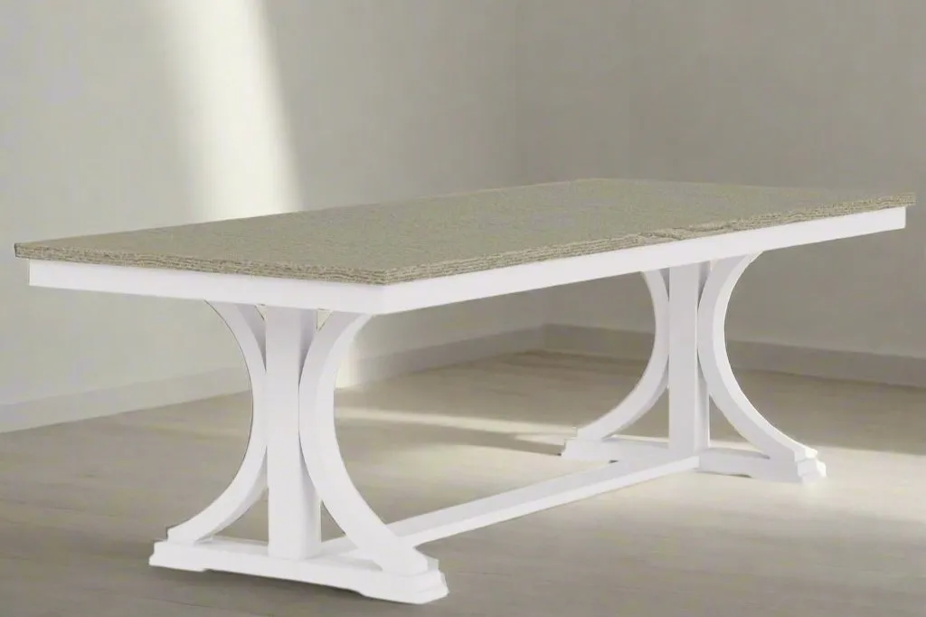 Napa White (76-94") Trestle Dining Table