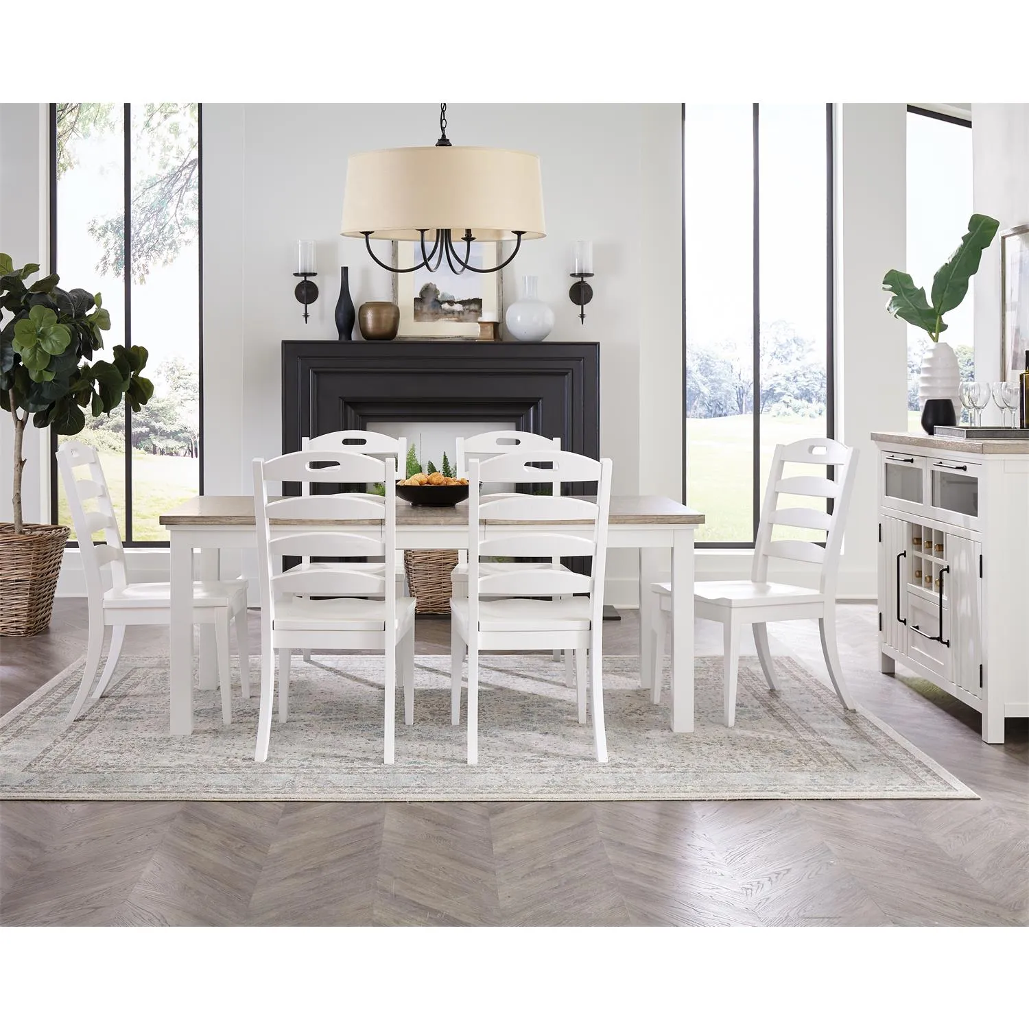 Napa White (76-94") Trestle Dining Table