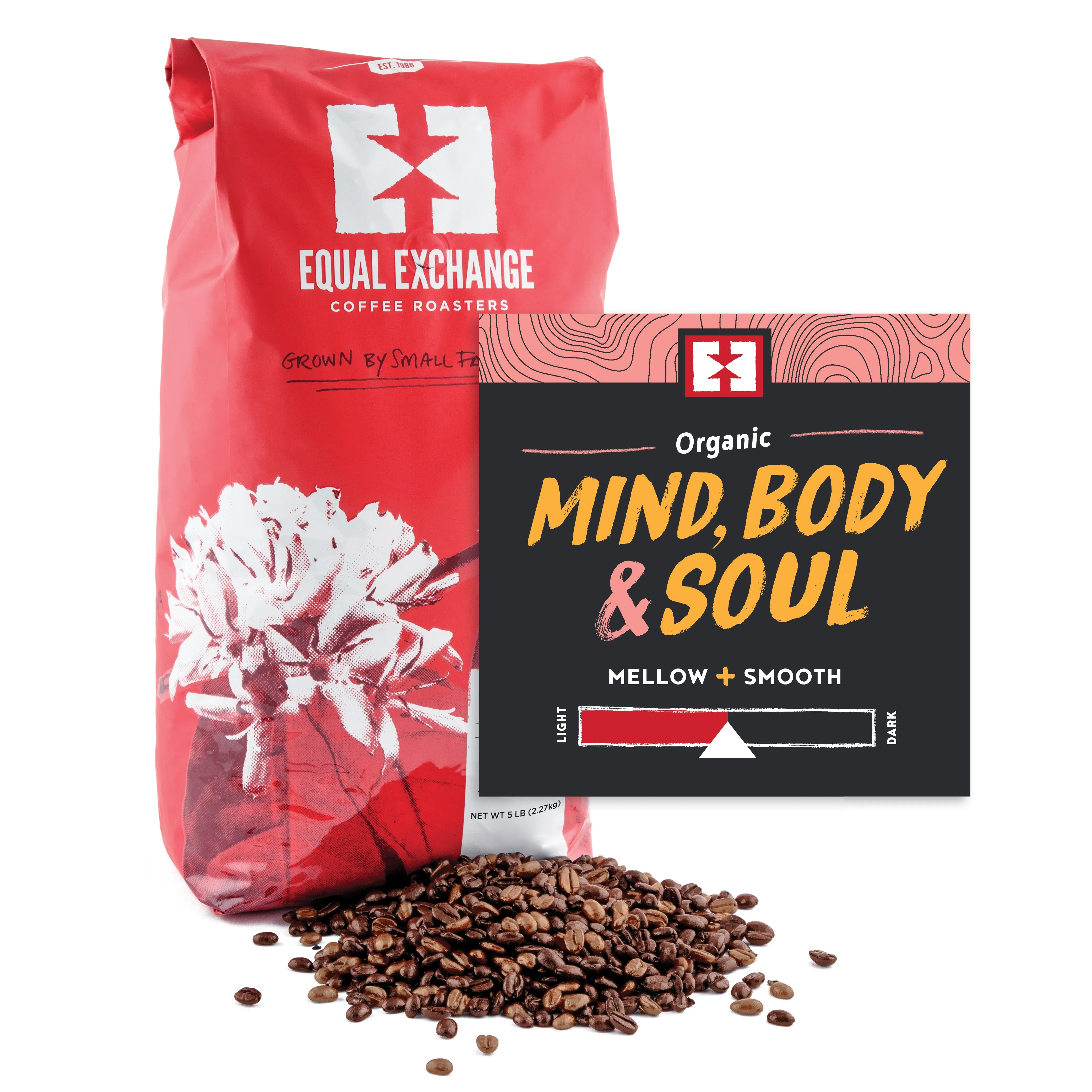 Organic Mind, Body & Soul Coffee, 5lb whole bean