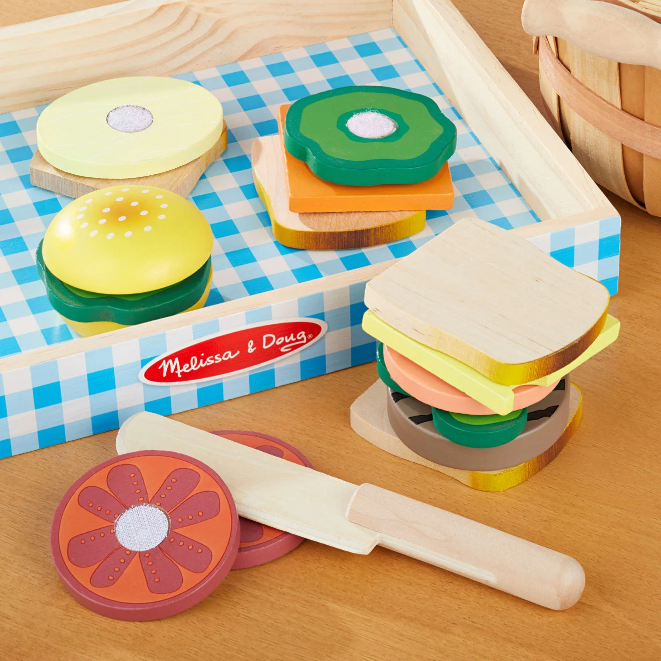 Sandwich Making Set - Wooden Play Food