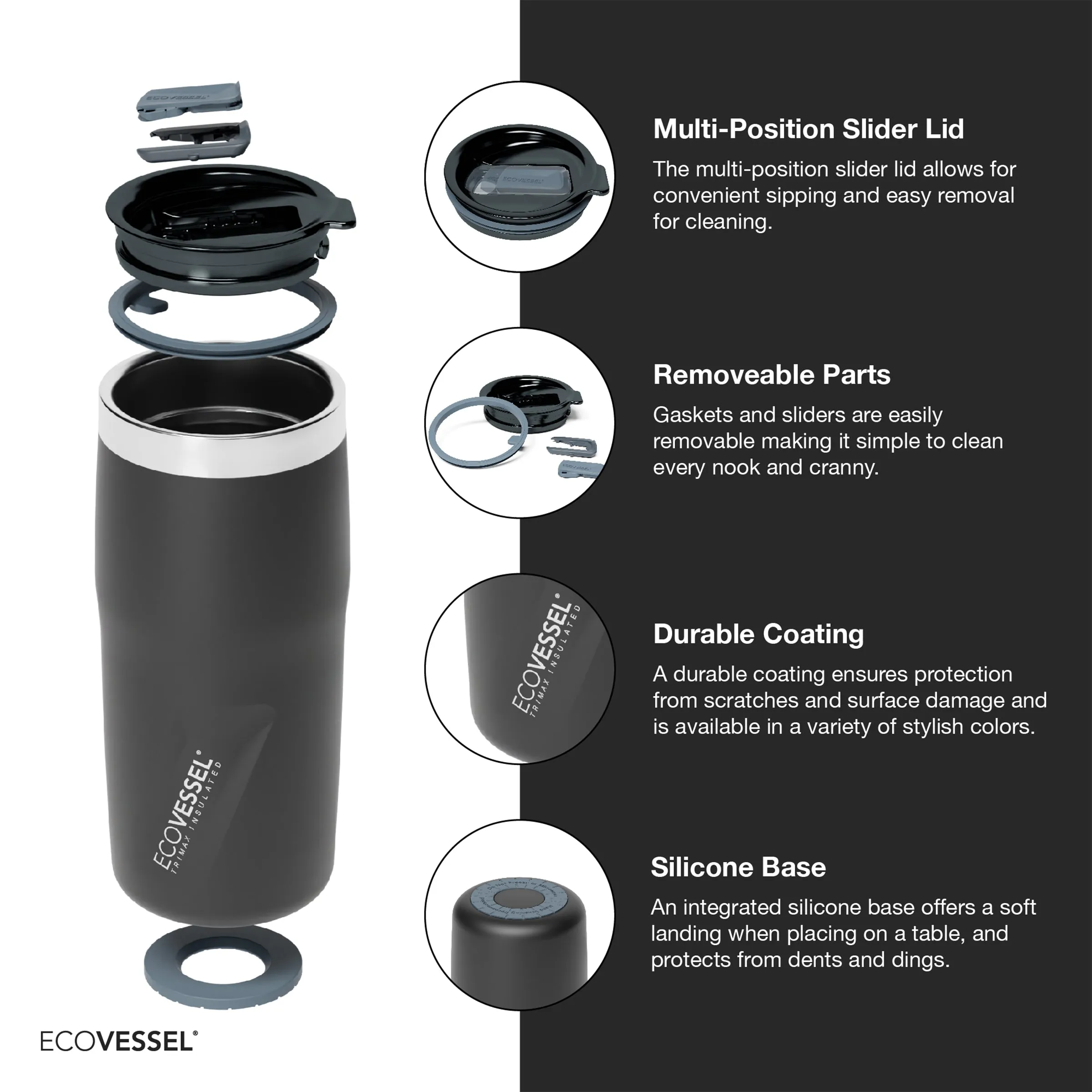 The Metro - 16 oz Tumbler with Sliding Lid